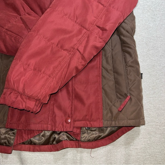 Outback Trading Co Western / Ranch Coat  Womens Small Red/ Brown Zip Up Snap - Picture 4 of 14
